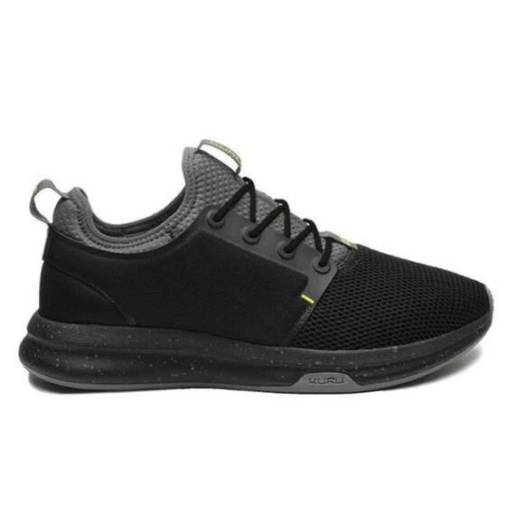 KURU Mens Atom Walking Sneakers US 13 Wide EU 47 Black Grey EUC main image 6